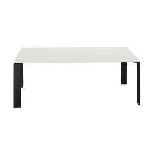KARTELL table FOUR SOFT TOUCH 190x79xH72 cm (Plateau blanc - Pieds noir - Plateau en laminé soft touch anti-rayures et pieds en acier verni) - Publicité