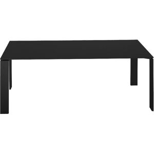 KARTELL table FOUR SOFT TOUCH 190x79xH72 cm (Plateau noir - Pieds noirs - Plateau en laminé soft touch anti-rayures et pieds en acier verni) - Publicité