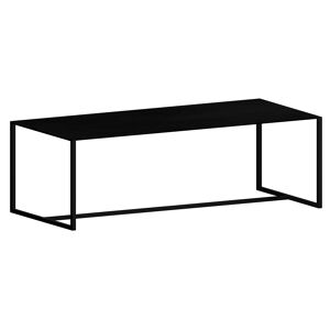 ZEUS table rectangulaire BIG BROTHER (L 240 cm - métal noir cuivré sablé et HPL noir) - Publicité