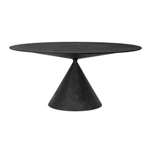 DESALTO table ronde CLAY (Ø 140 cm / Pierre lavique - Base en polyurethane / Plateau MDF avec revetement)