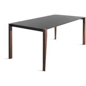 HORM table rectangulaire TANGO avec plateau en Fenix noir (190 x 90 cm noyer canaletto - Bois massift et Fenix) - Publicité