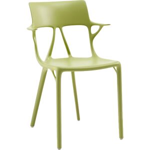 KARTELL set de 2 chaises avec accoudoirs AI - THE FIRST CHAIR CREATED BY A.I. (Vert - Polymère thermoplastique recyclé à 100%)