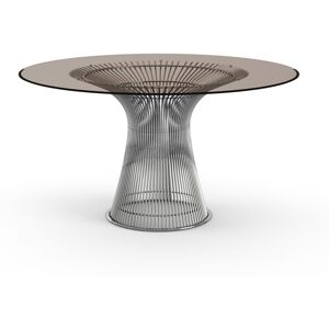 KNOLL table ronde PLATNER Ø 135 cm (Nickel / Bronze - Métal / Cristal)