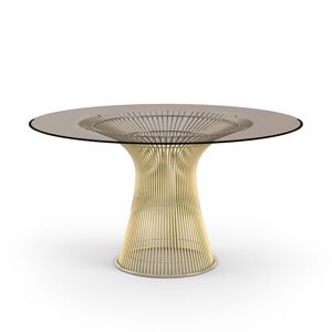 KNOLL table ronde PLATNER Ø 135 cm (Or 18k / Bronze - Métal / Cristal) - Publicité