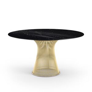 KNOLL table ronde PLATNER Ø 135 cm (Or 18k / Noir Marquina - Métal / marbre) - Publicité