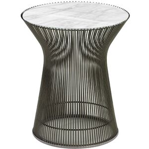 KNOLL table basse ronde PLATNER Ø 40 x H 46 cm (Bronze / Statuarietto - Métal / marbre) - Publicité