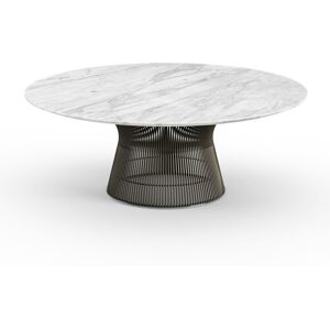 KNOLL table basse ronde PLATNER Ø 107 x H 38,5 cm (Bronze / Statuarietto - Métal / marbre) - Publicité