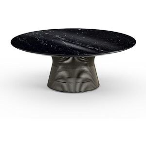 KNOLL table basse ronde PLATNER Ø 107 x H 38,5 cm (Bronze / Noir Marquina - Métal / marbre) - Publicité