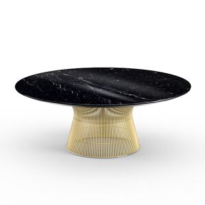 KNOLL table basse ronde PLATNER Ø 107 x H 38,5 cm (Or 18k / Noir Marquina - Métal / marbre) - Publicité