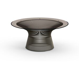 KNOLL table basse ronde PLATNER Ø 91,5 x H 38,5 cm (Bronze / Bronze - Métal / Cristal) - Publicité