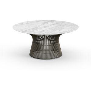 KNOLL table basse ronde PLATNER Ø 91,5 x H 38,5 cm (Bronze / Statuarietto - Métal / marbre) - Publicité