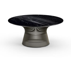 KNOLL table basse ronde PLATNER Ø 91,5 x H 38,5 cm (Bronze / Noir Marquina - Métal / marbre) - Publicité