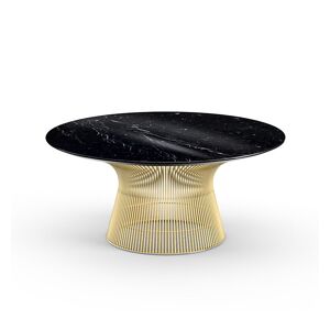 KNOLL table basse ronde PLATNER Ø 91,5 x H 38,5 cm (Or 18k / Noir Marquina - Métal / marbre) - Publicité