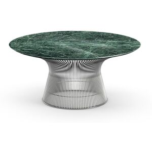 KNOLL table basse ronde PLATNER Ø 91,5 x H 38,5 cm (Nickel / Vert Alpi - Métal / marbre) - Publicité