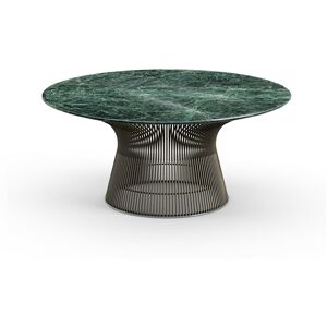 KNOLL table basse ronde PLATNER Ø 91,5 x H 38,5 cm (Bronze / Vert Alpi - Métal / marbre) - Publicité