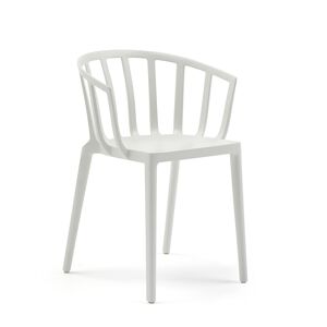 KARTELL set de 2 chaises avec accoudoirs VENICE MAT (Blanc Opaque - Polycarbonate coloré dans la masse)