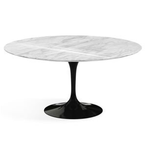 KNOLL table ronde TULIP Ø 152 cm collection Eero Saarinen (Base noire / plateau Statuarietto - marbre et aluminium)