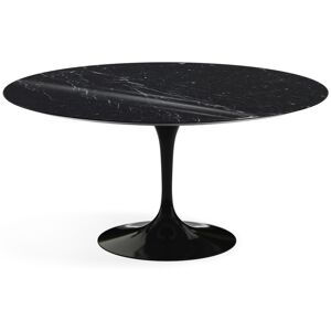 KNOLL table ronde TULIP Ø 152 cm collection Eero Saarinen (Base noire / plateau noir Marquina - marbre et aluminium)