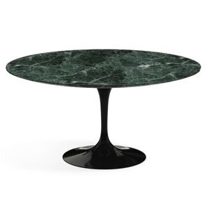 KNOLL table ronde TULIP Ø 152 cm collection Eero Saarinen (Base noire / plateau Verde Alpi satin - marbre et aluminium)