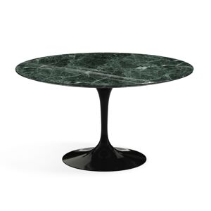 KNOLL table ronde TULIP Ø 137 cm collection Eero Saarinen (Base noire / plateau en Verde Alpi - marbre et aluminium) - Publicité