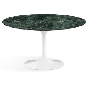 KNOLL table ronde TULIP Ø 137 cm collection Eero Saarinen (Base blanche / plateau Verde Alpi satin - marbre et aluminium) - Publicité