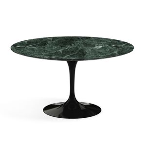 KNOLL table ronde TULIP Ø 137 cm collection Eero Saarinen (Base noire / plateau Verde Alpi satin - marbre et aluminium) - Publicité
