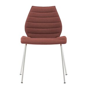 KARTELL set de 2 chaises MAUI SOFT NOMA (Brique - Tissu Noma / Structure en acier chromé) - Publicité
