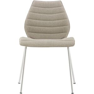 KARTELL set de 2 chaises MAUI SOFT NOMA (Beige - Tissu Noma / Structure en acier chromé) - Publicité