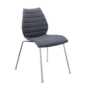 KARTELL set de 2 chaises MAUI SOFT TREVIRA (Gris - Tissu Trevira / Structure en acier chromé) - Publicité