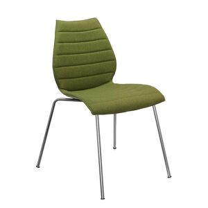 KARTELL set de 2 chaises MAUI SOFT TREVIRA (Vert acide - Tissu Trevira / Structure en acier chromé) - Publicité