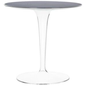 KARTELL table basse TIPTOP (Plateau noir brillant, base transparente - PMMA)