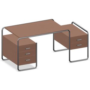 THONET écritoire de bureau S 285 (Walnut - Hêtre et acier chromé) - Publicité