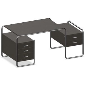 THONET écritoire de bureau S 285 (Black - Hêtre et acier chromé) - Publicité