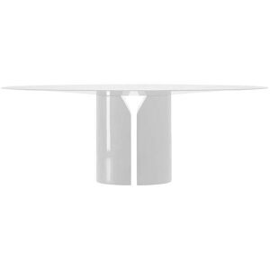 MDF ITALIA table ronde NVL TABLE Ø 180 cm (Blanc brillant - Polyuréthane rigide haute densité)