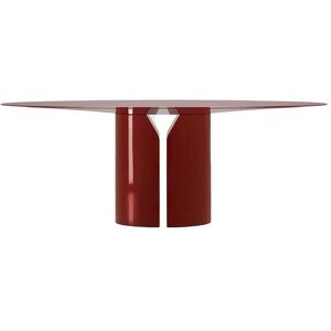 MDF ITALIA table ronde NVL TABLE Ø 180 cm (Rouge brillant - Polyuréthane rigide haute densité)