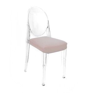 MYAREADESIGN IL CUSCINO coussin pour chaise KARTELL VICTORIA GHOST (Rose antique cod. 18 - Eco-cuir Greta)