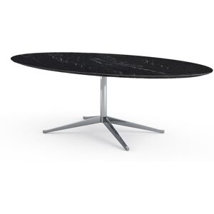 KNOLL table ovale FLORENCE KNOLL 244 x 137 cm (Nero Marquina satin - Marbre et acier chromé) - Publicité