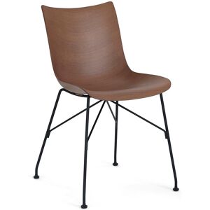 KARTELL chaise P/WOOD SMART WOOD (Foncé, base noire - bois palqué et acier) - Publicité