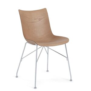 KARTELL chaise P/WOOD SMART WOOD (Clair, base chromée - frêne et acier) - Publicité