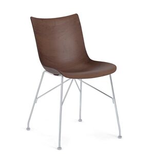 KARTELL chaise P/WOOD SMART WOOD (foncé, base chromée - frêne et acier) - Publicité