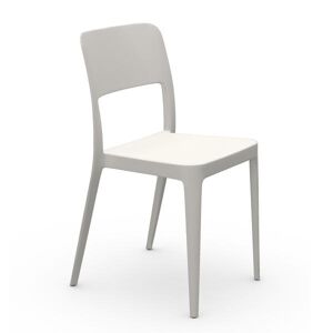 MIDJ set of 4 chaises pour l'extérieur NENÈ (Blanc - Polypropylène)