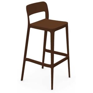 MIDJ set of 2 tabouret pour l'extérieur NENÈ H 75 cm (Marron - Polypropylène)