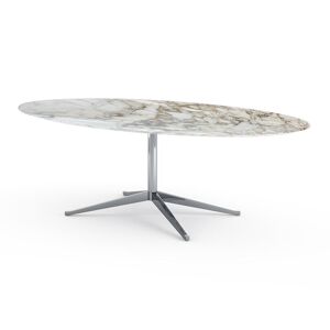 KNOLL table ovale FLORENCE KNOLL 244 x 137 cm (Calacatta satin - Marbre et acier chromé) - Publicité