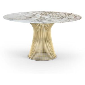 KNOLL table ronde PLATNER Ø 135 cm (Or 18k / Calacatta - Métal / marbre) - Publicité