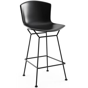 KNOLL tabouret hauteur comptoir BERTOIA Anniversary Edition (Structure noire / Coque noir - Acier verni / Polypropylene)