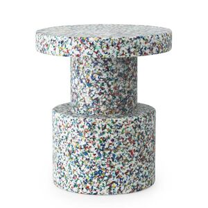 Normann Copenhagen table basse BIT STOOL (Blanc / Multicolor - LDPE 100 % recycle)