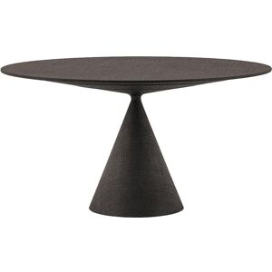 DESALTO table ovale CLAY CANVAS 200 x 120 cm (Caroube - Base en polyuréthane et plateau en MDF entièrement recouvert de fibres textiles [...]