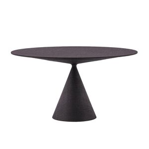 DESALTO table ovale CLAY CANVAS 200 x 120 cm (Aubergine - Base en polyuréthane et plateau en MDF entièrement recouvert de fibres textiles [...]