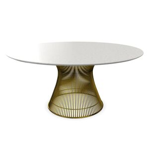 KNOLL table ronde PLATNER Ø 152 cm (Or 18k / Statuarietto - Métal / marbre) - Publicité