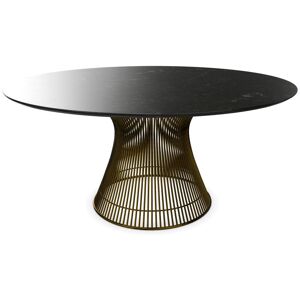 KNOLL table ronde PLATNER Ø 152 cm (Bronze / Noir Marquina - Métal / marbre)